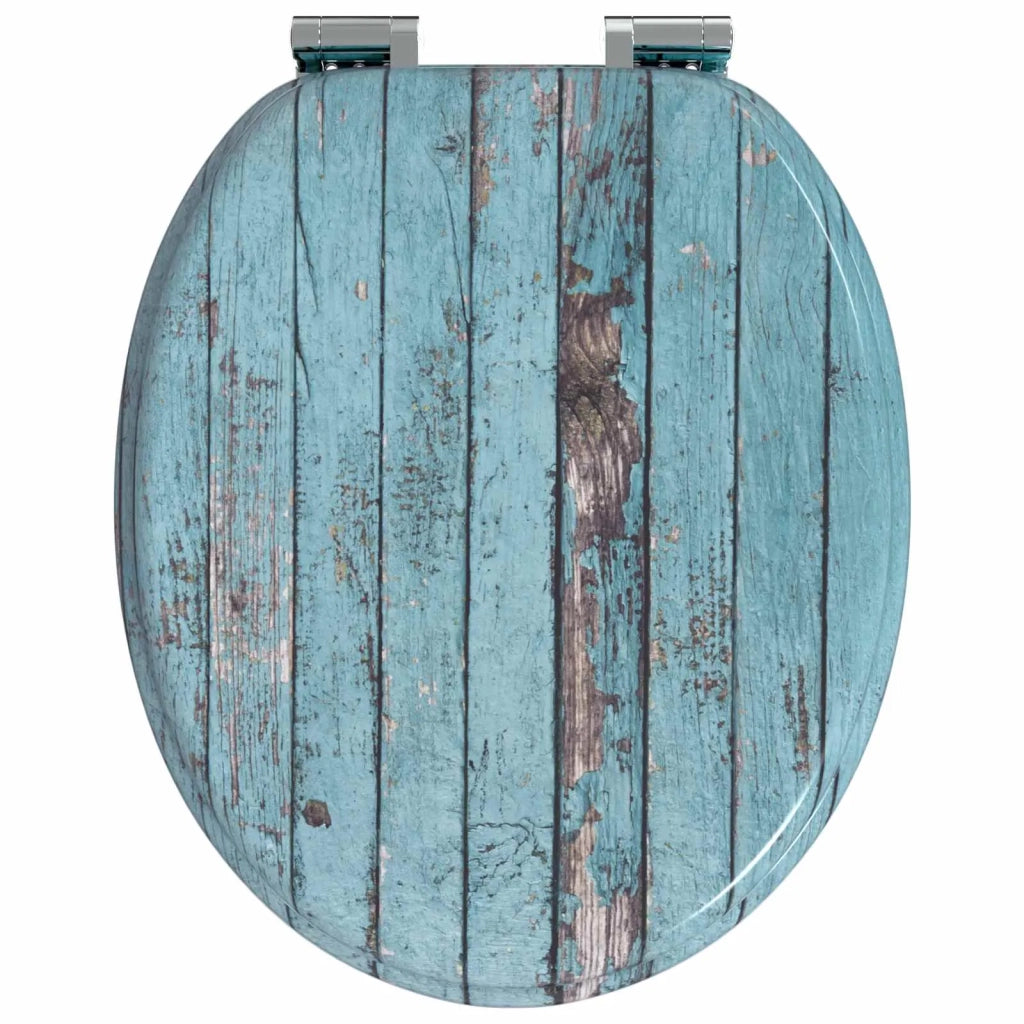 Sedile per toilette con chiusura morbida Blu 44 x 38 cm CFW9530213