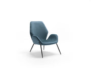Poltrona da Salotto o da Camera Brandy 73x68x85 cm in Velluto Blu