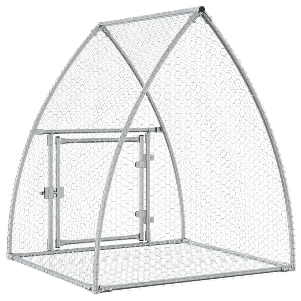 Conigliera Argento 100x105x120 cm in Acciaio Zincato
