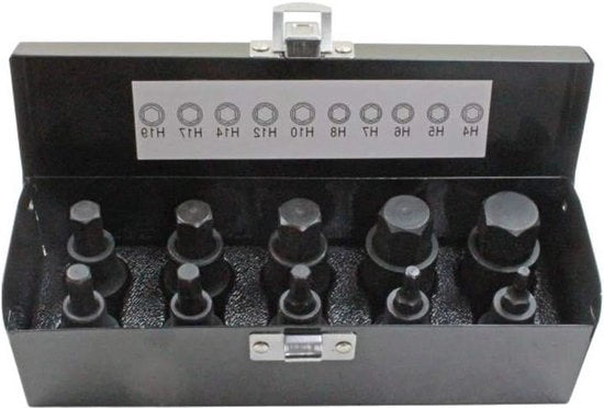 Set di chiavi a impatto a 6 facce 1/2" 4-19mm con chiave Allen
