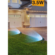 Trade Shop - Faretto Led 3,5 W Nero Es38 Staffa Orientabile Esterno Varie Tonalita' Luce Ip65 - -blu      -