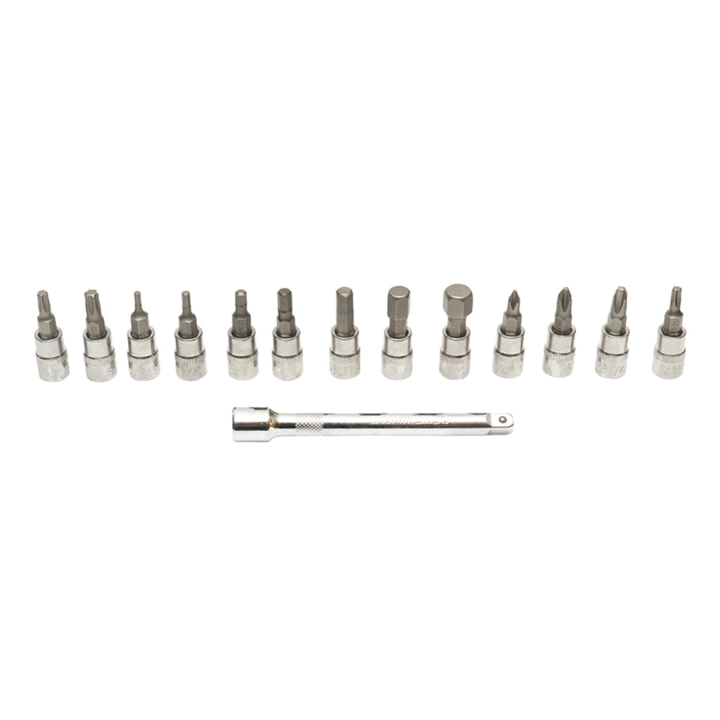 Kit chiave dinamometrica a cricchetto 2-24 NM con prolunga e 14 punte Breckner Germany