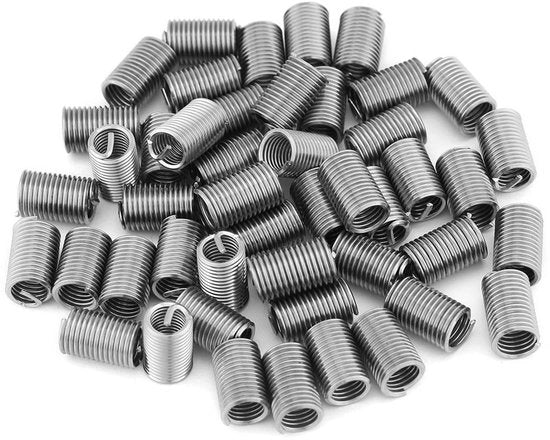 Kit di riparazione a vite 50 pezzi - accessori di vite - acciaio inossidabile 304 - resistente all'usura - connessione migliorata - lunghezza 3D M6 x 1,0
