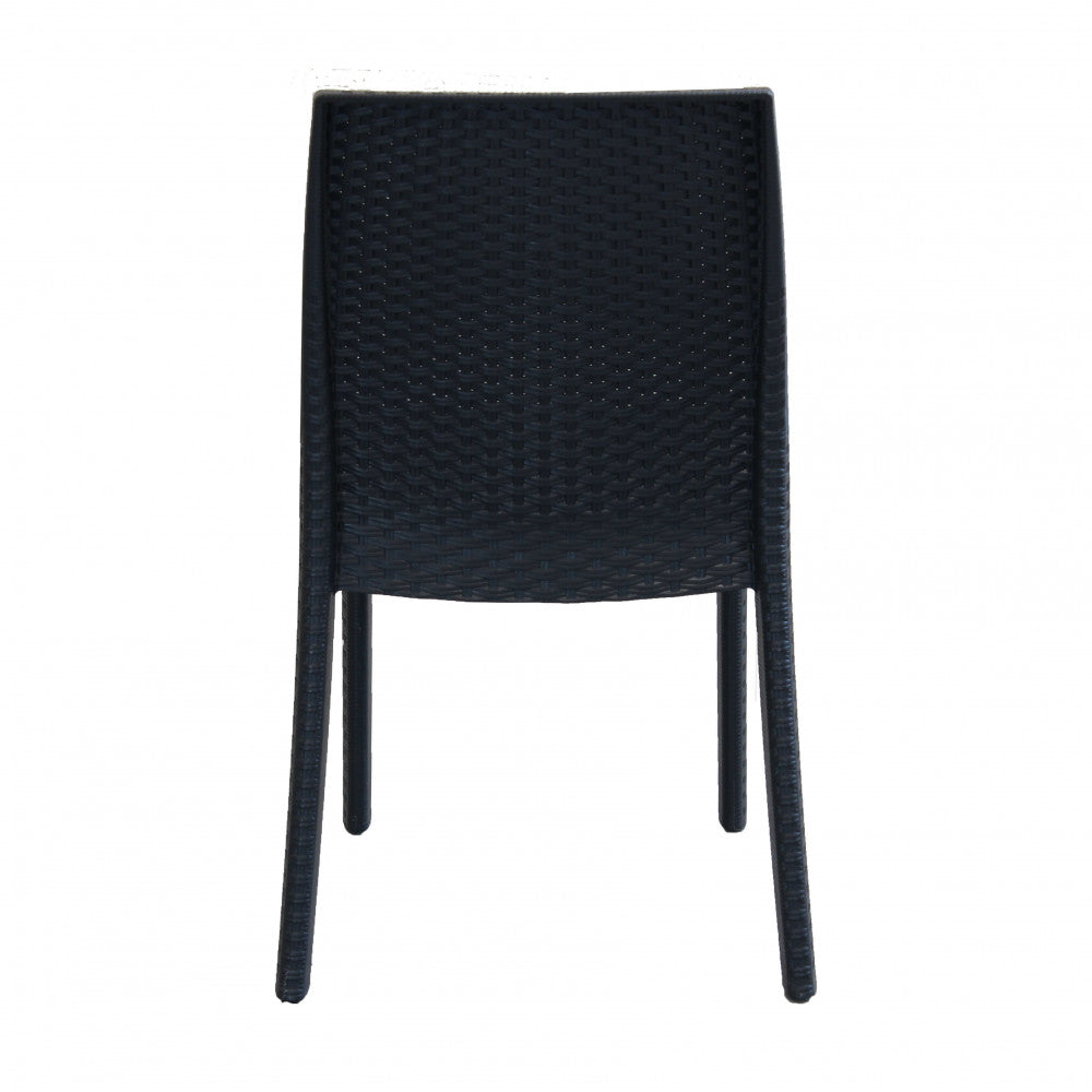 Sedia da Giardino Virginia 47x59x86 h cm in Wicker Antracite