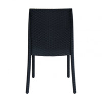 Sedia da Giardino Virginia 47x59x86 h cm in Wicker Antracite