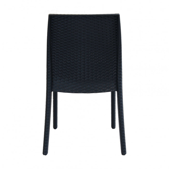 Sedia da Giardino Virginia 47x59x86 h cm in Wicker Antracite