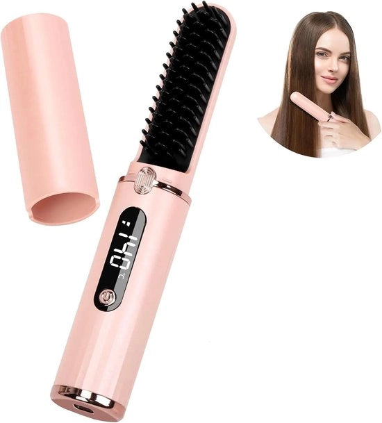 Stilella per Capelli a Ioni Negativi - Stile per Capelli Portatile - Calda Stile per Capelli - 6 Impostazioni di Temperatura - Stile per Barba - Ricaricabile via USB - Spegnimento Automatico
