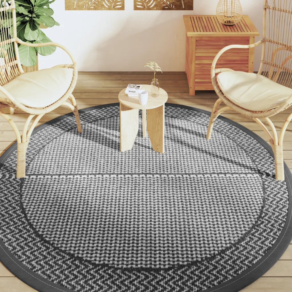 Tappeto da Esterno ARAKIL Grigio Ã˜200 cm in PP