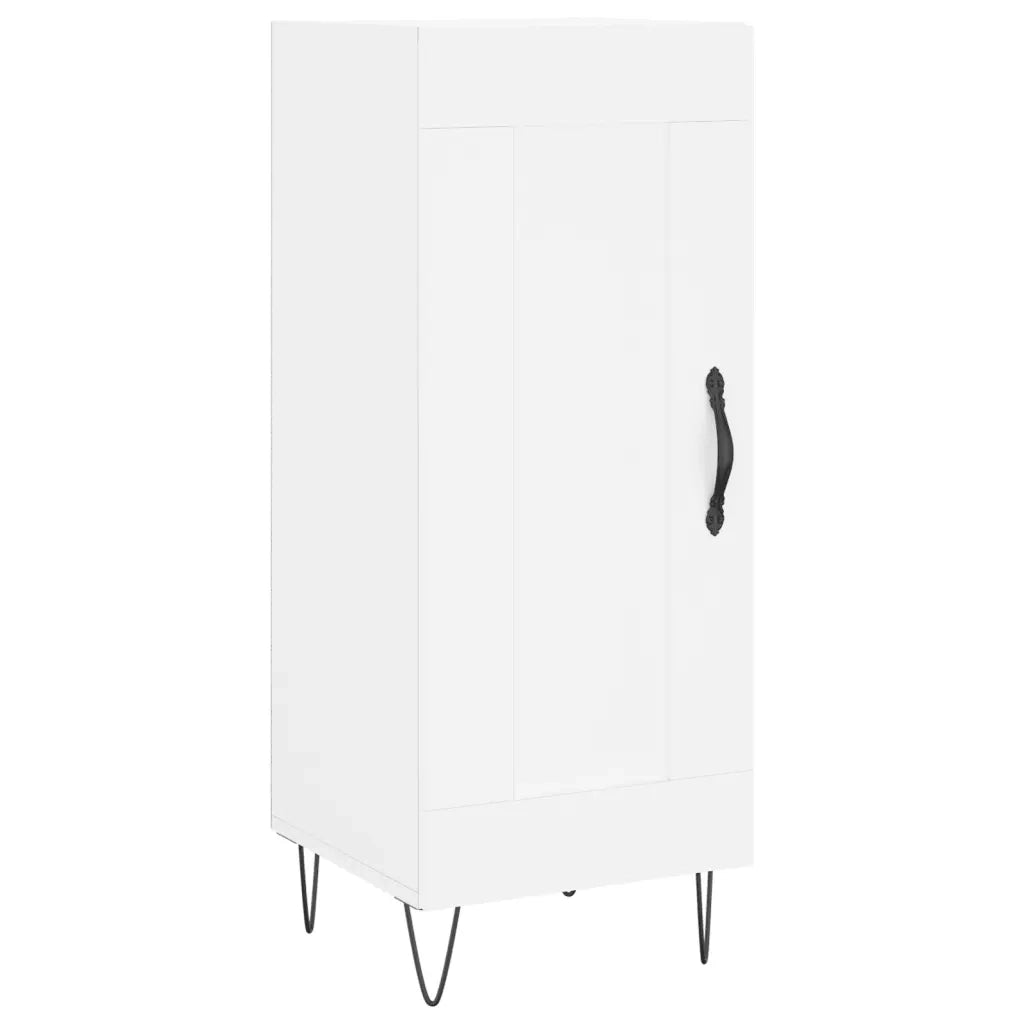 vidaXL Credenza Bianca 34,5x34x180 cm in Legno Multistrato