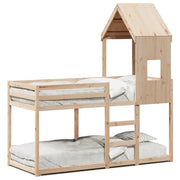 Letto singolo | Letto per adulti | Letto a Castello senza Materasso 90x200cm Massello Pino
