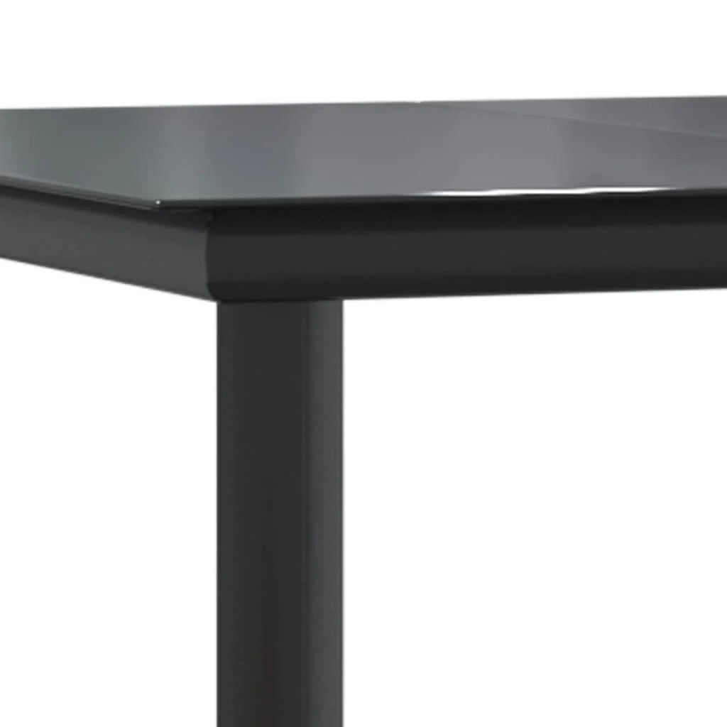 Set da pranzo da giardino in rattan nero PVC da 5 pezzi 02_0014779