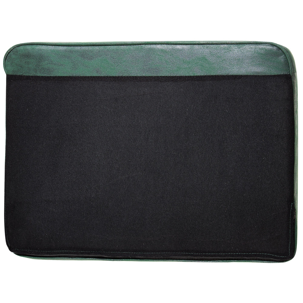 Divano Chesterfield Rivestimento in ecopelle verde Gambe in legno scuro 3 posti contemporaneo