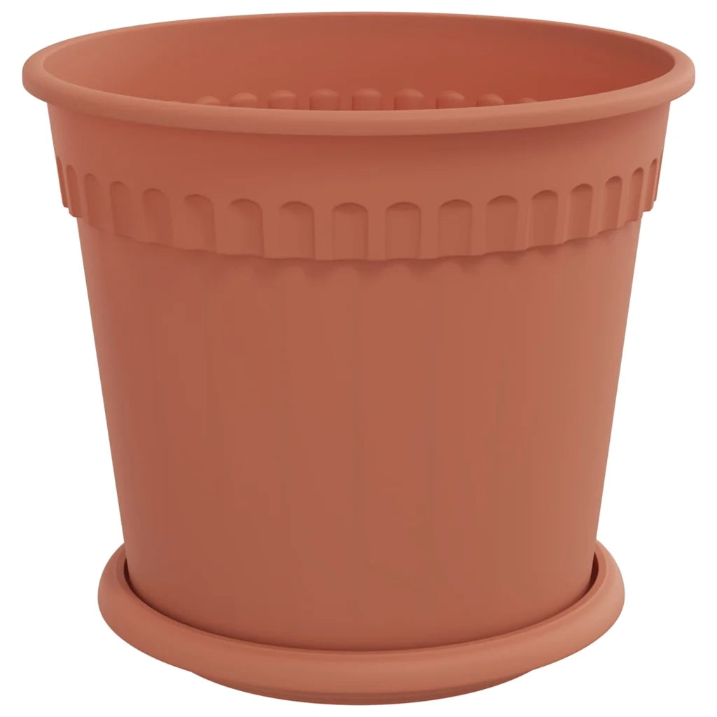 Vasi per Piante 24 pcs Rosso Mattone Ø 19 x 16 cm Plastica 3403265