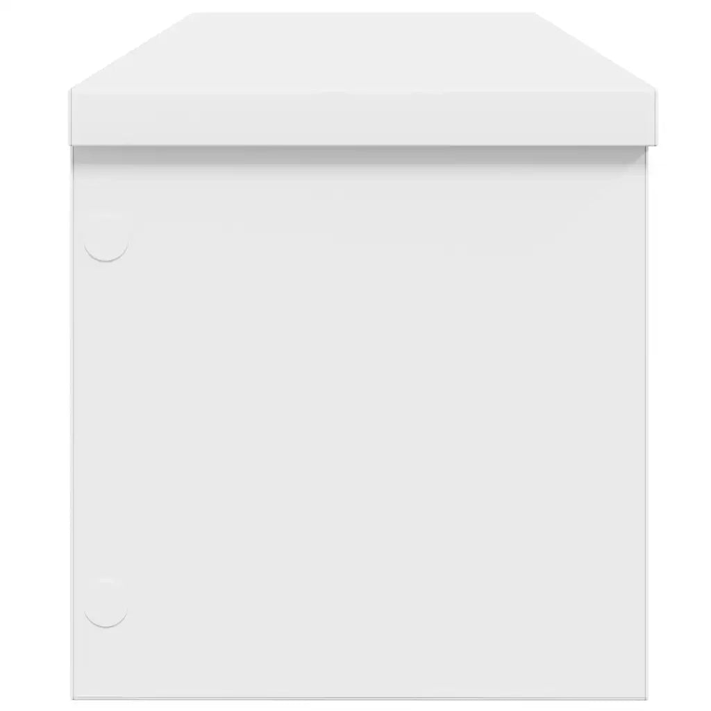 Scaffali da Cucina Impilabili 2 pz Bianchi 50x15x16 cm 860482