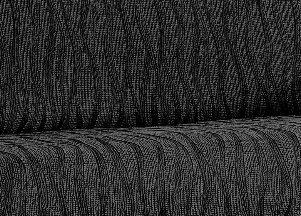 Copridivano Sofà Poltrona Elasticizzato Protezione Macchie Modello Wonderful - 4 Posti - Nero
