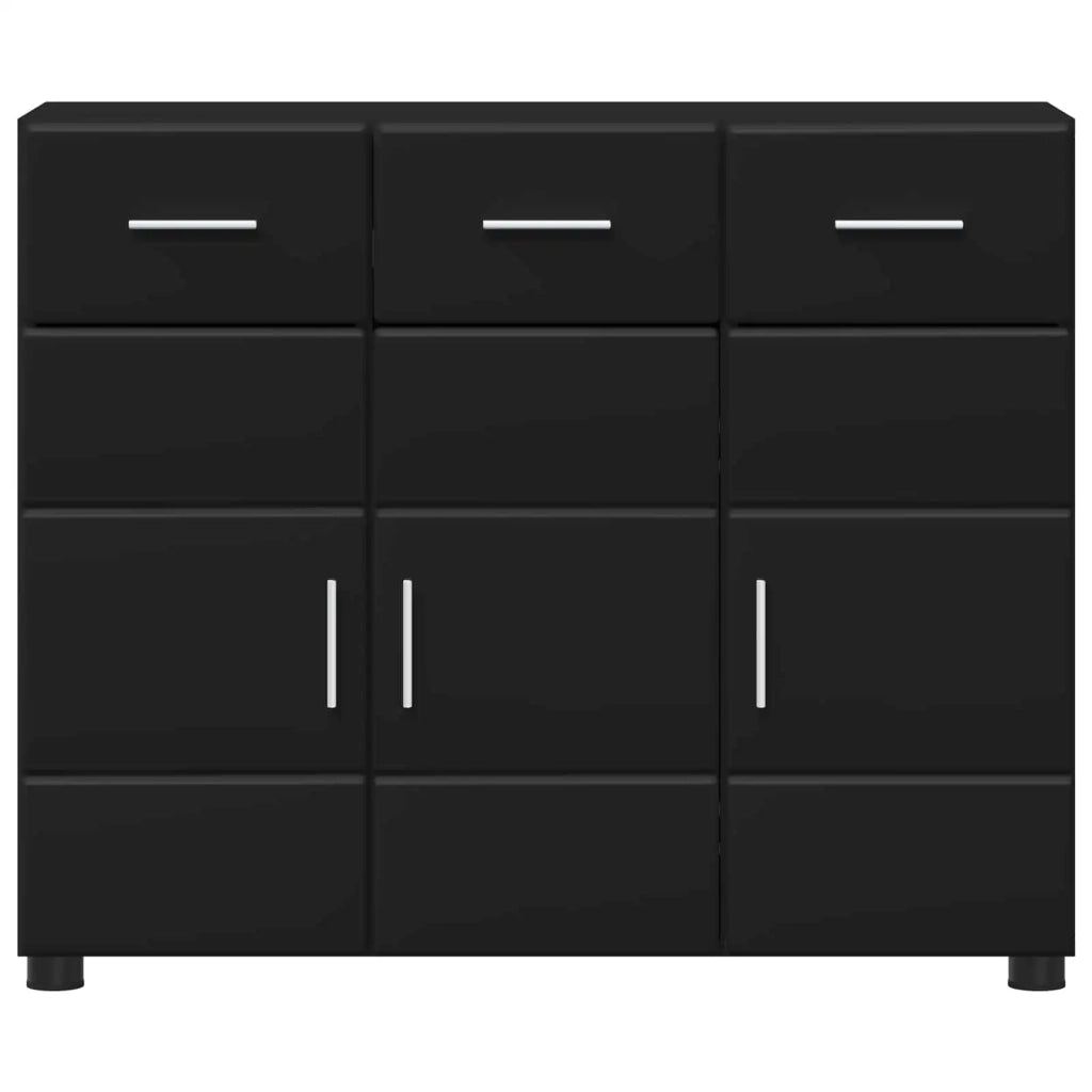 Credenza FLORIN Nero 88,5 x 30,5 x 73 cm Legno multistrato 880312