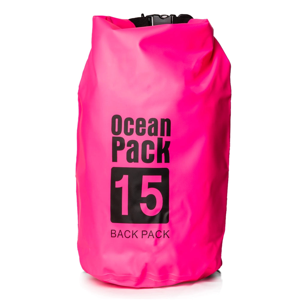 Semarese, Borsa Impermeabile Capacità 15 lt, Rosa Fuxia