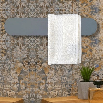 Scaldasalviette elettrico Ness 63 cm grafite opaco 50W in ceramica
