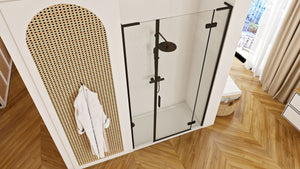 Porta Doccia Rea Hugo 120 Black