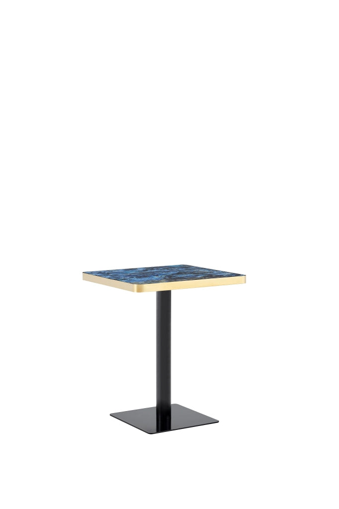 TAVOLO Quadrato 60x60 cm MDF Blu e Metallo