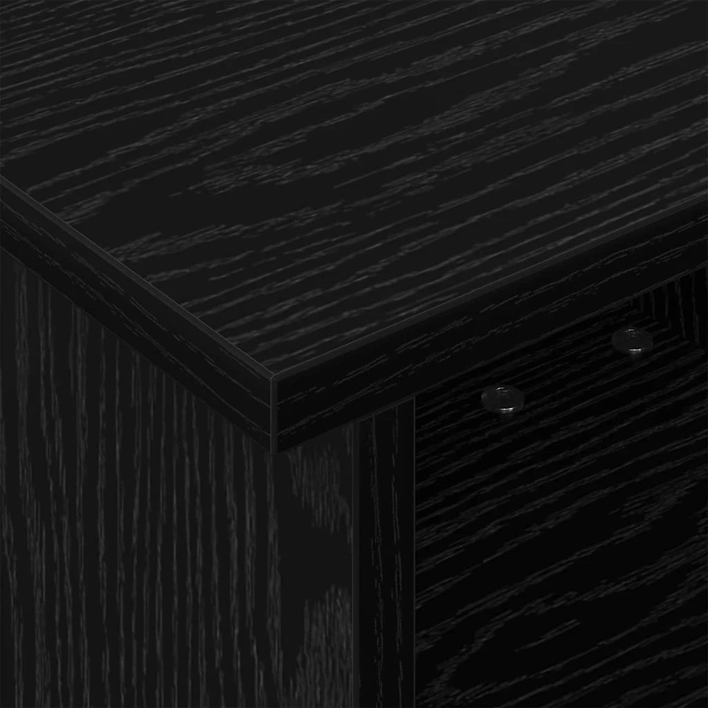 Supporto TV Rovere Nero 37 x 35 x 35 cm Legno multistrato 891049