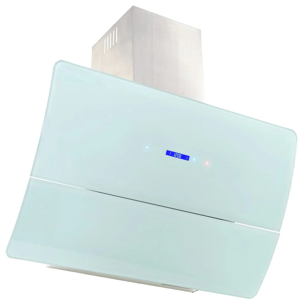 Cappa aspirante a parete in acciaio inox 756 m³/h 90 cm bianco 02_0005852