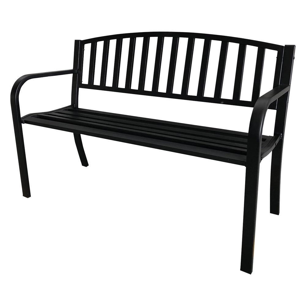 PANCHINA 'LASIN' cm. 119 x 50 x h.75 - nera  - LIF