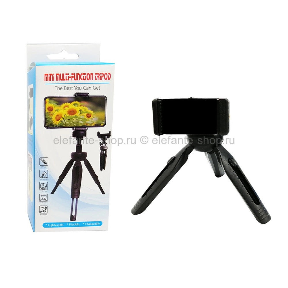 Trade Shop - Mini Cavalletto Treppiedi Supporto Allungabile Per Smartphone Cell Video Tiktok -