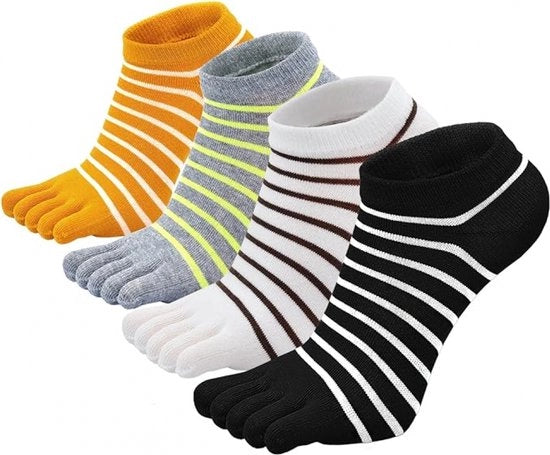 Calze per piedi - Calze per dita - Donna - calze per dita - calze per dita donna - donna - 4 paia - Calze yoga - Set calze Tabi - Misura One size - Calze yoga