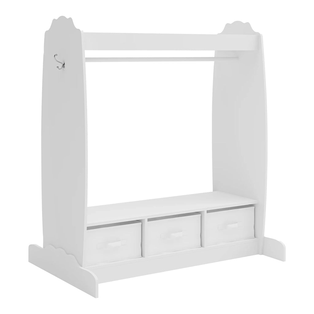 Armadio per bambini 107 x 95 x 61 cm bianco 03_0010247