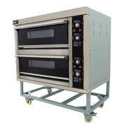 Forno Pizza Professionale Doppia Camera Elettrico 400°C 12 Pizze