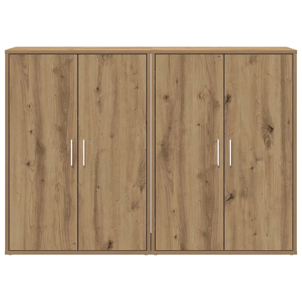 Credenza 2 pcs Rovere artigianale 60 x 31 x 84 cm 3334303