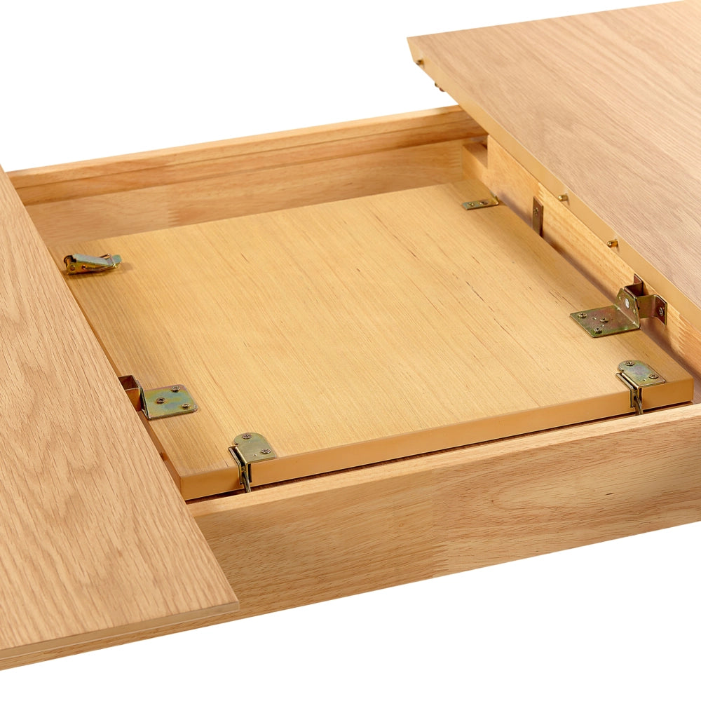 Tavolo da pranzo in legno di rovere chiaro 150/190 x 90 cm allungabile con gambe in legno Stile scandinavo