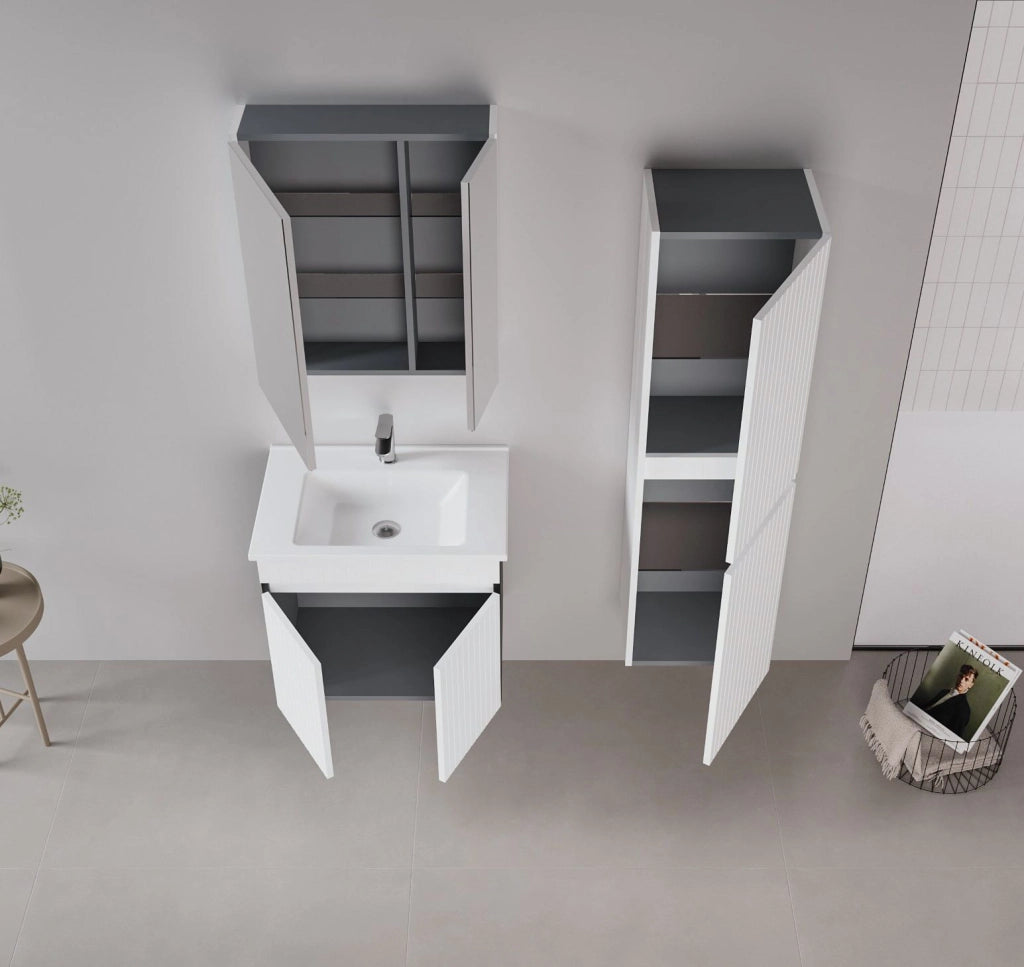 Mobile lavabo "Tivoli 65" - 65 x 45 x 57 cm - Bianco opaco