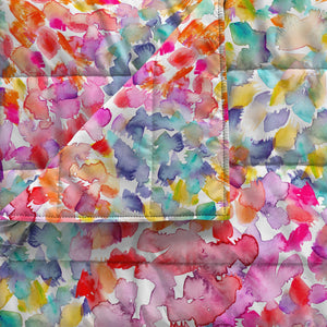 Trapuntino Estivo Matrimoniale in Microfibra 100 gr con Stampa Spring Basic