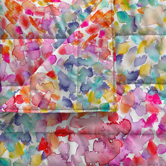 Trapuntino Estivo Matrimoniale in Microfibra 100 gr con Stampa Spring Basic