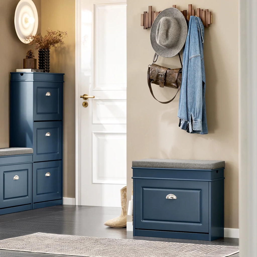 Scarpiera salvaspazio Slim, portascarpe salvaspazio Regolabili blu L60*P24*A52 cm FSR82-K-B