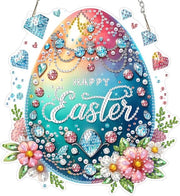 Kit di pittura 5D per adulti - inclusa pittura per uova di Pasqua - kit per dipinti da appendere - diamanti decorativi per dipinti da appendere