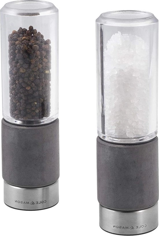 Molinello Precision+ per Cemento 180mm - Regolabile - Acciaio Inossidabile - Acrilico - Incluso 2 x Molini - Garanzia a Vita sul Meccanismo