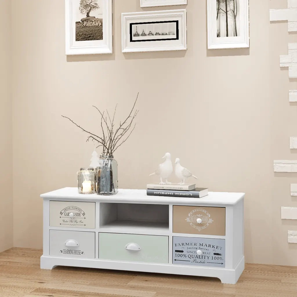 Mobile Porta TV in Stile Francese in Legno 242879