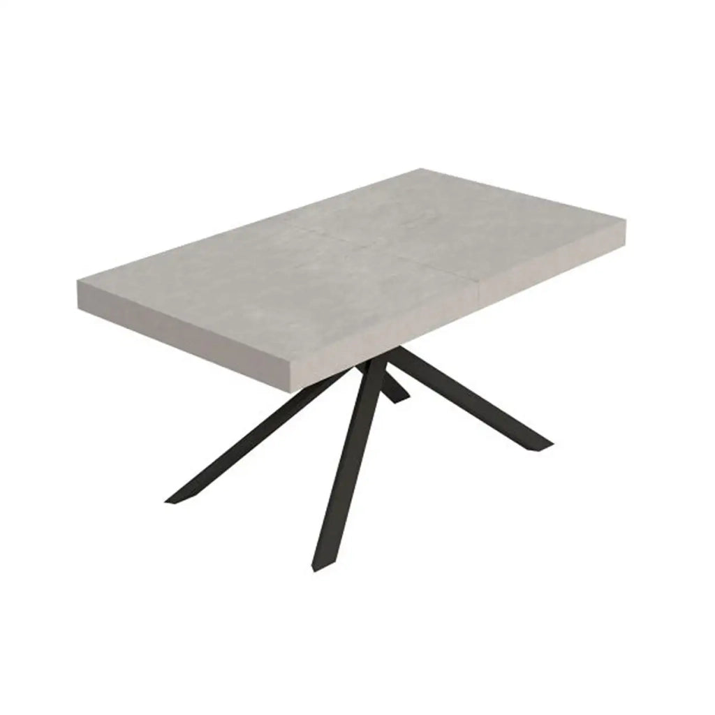 Tavolo allungabile 160/244x80 cm Niket cashmere gambe antracite