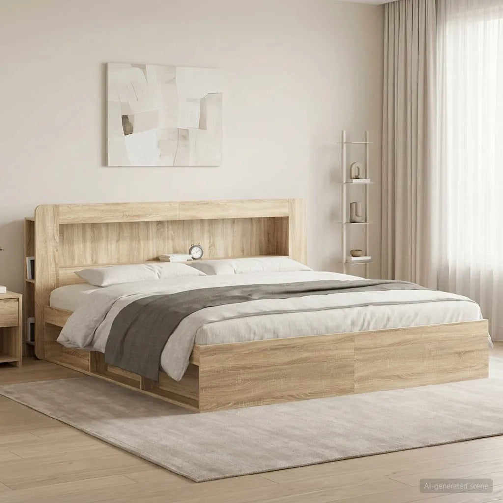 Testata del letto Rovere Sonoma Legno ingegnerizzato 8001302