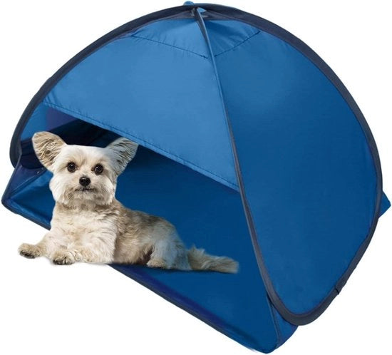 Tenda da sole portatile per piccoli animali domestici - Blu
