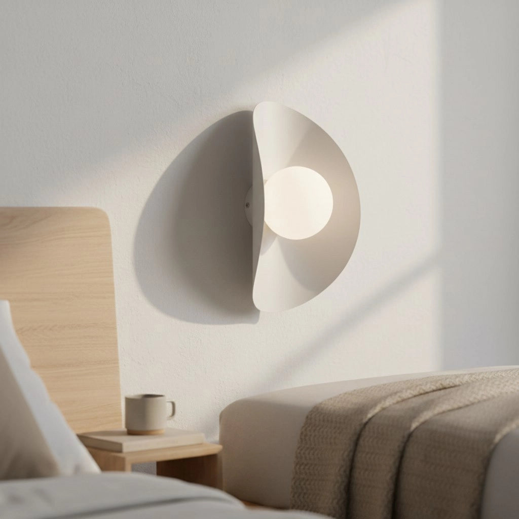 Lampada a parete Fiero in acciaio grigio