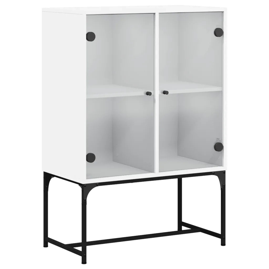 Mobile con Ante in Vetro Bianco 69x37x100 cm CFW2546720