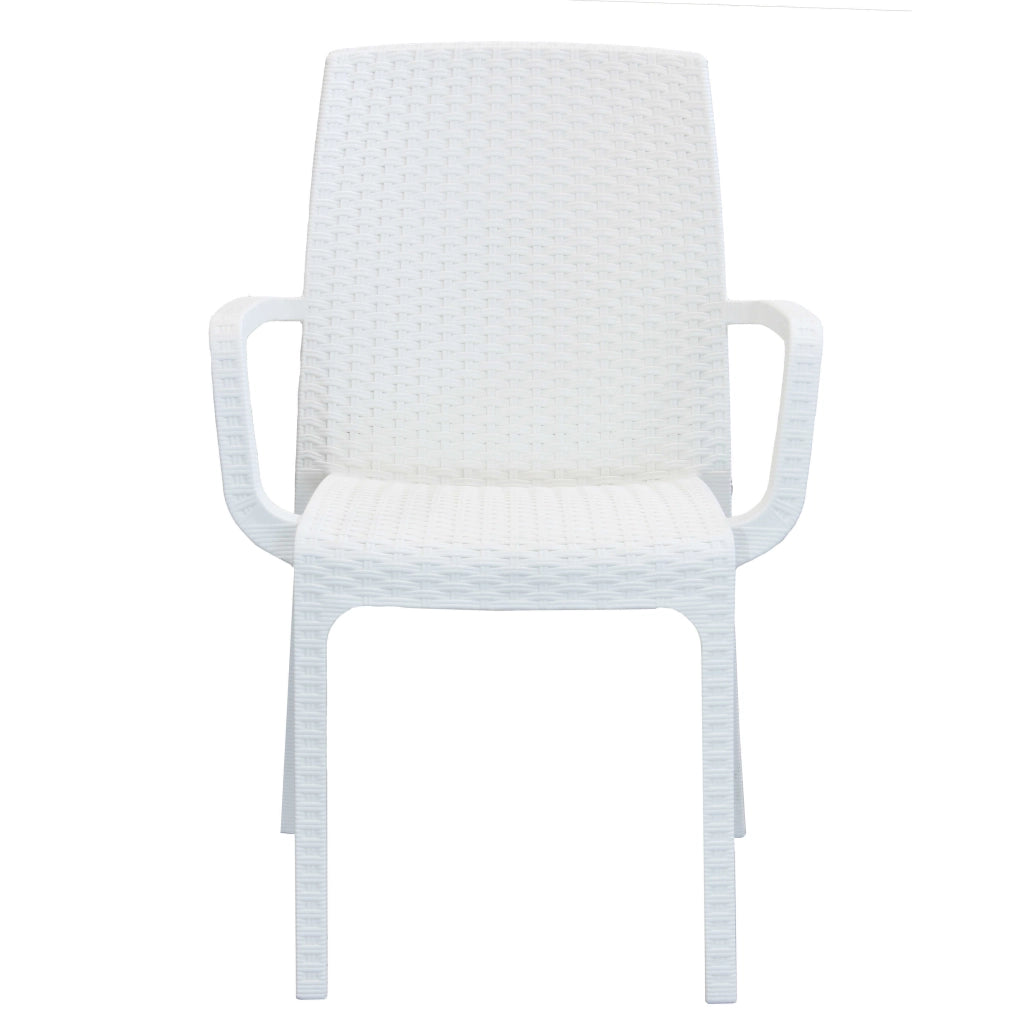 Poltrona da Giardino Impilabile in Wicker cm 57x59x86 - VIRGINIA