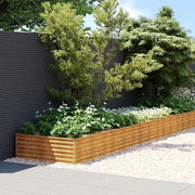 Fioriera Rialzata da Giardino 960x100x36 cm in Acciaio Cortencod mxl 82295