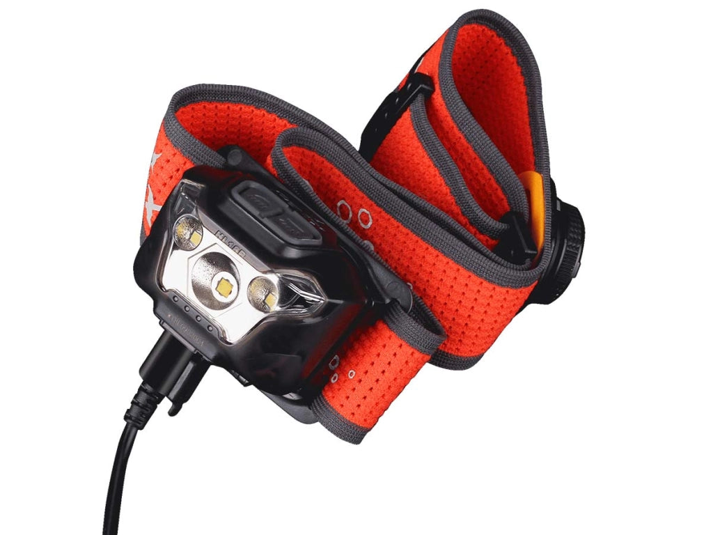 Torcia frontale LED ricaricabile lungo raggio FENIX HL18RT 500 lumen 85 metri