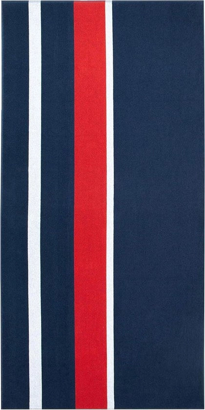 Lenzuolo di cotone per la spiaggia - Blu Bianco Rosso - 100x200 cm