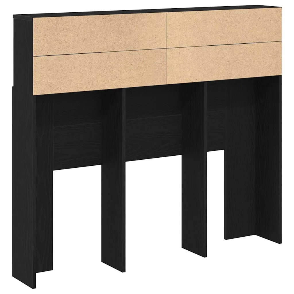 Testata del letto con testiera Rovere Nero 120 x 19 x 103,5 cm 862751